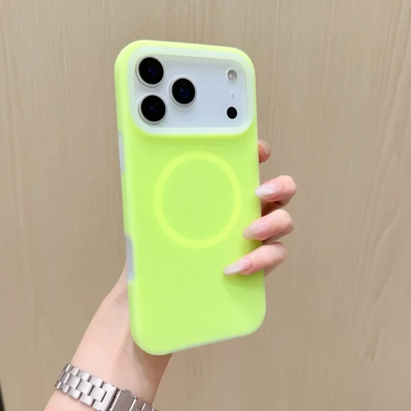 Siliconen iPhone Hoesje met Magnetische Ring 360° Draaibaar Shockproof Bescherming 12 Kleuren iPhone 15 16 17 | Sansoti