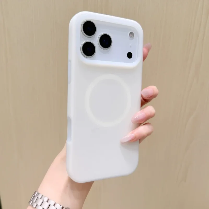 Siliconen iPhone Hoesje met Magnetische Ring 360° Draaibaar Shockproof Bescherming 12 Kleuren iPhone 15 16 17 | Sansoti