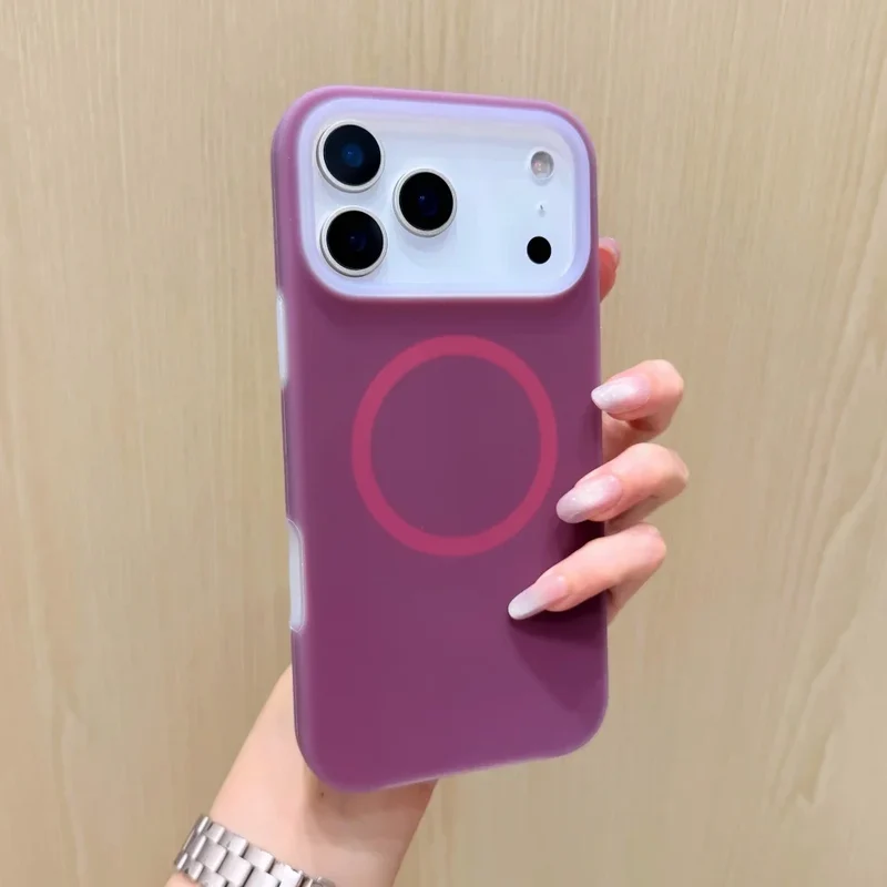 Siliconen iPhone Hoesje met Magnetische Ring 360° Draaibaar Shockproof Bescherming 12 Kleuren iPhone 15 16 17 | Sansoti