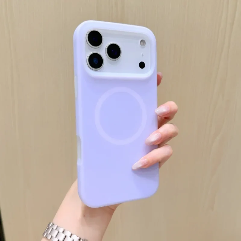 Siliconen iPhone Hoesje met Magnetische Ring 360° Draaibaar Shockproof Bescherming 12 Kleuren iPhone 15 16 17 | Sansoti