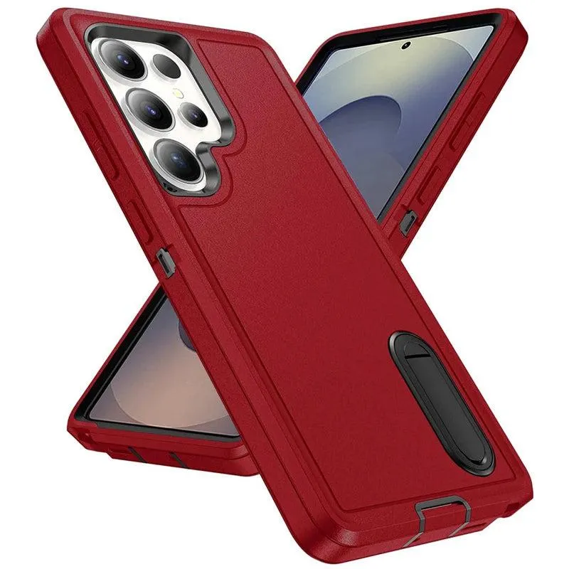 Robuuste Telefoonhoes met Standaard voor Galaxy S23-S26 - Militaire Bescherming Camera Schokbestendig | Sansoti