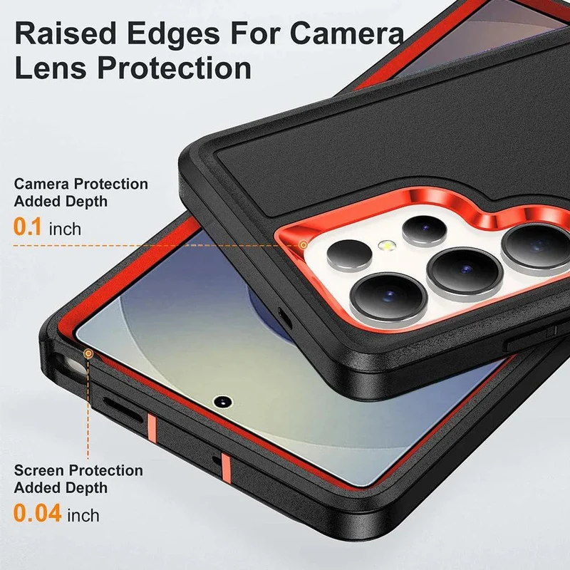 Robuuste Telefoonhoes met Standaard voor Galaxy S23-S26 - Militaire Bescherming Camera Schokbestendig | Sansoti