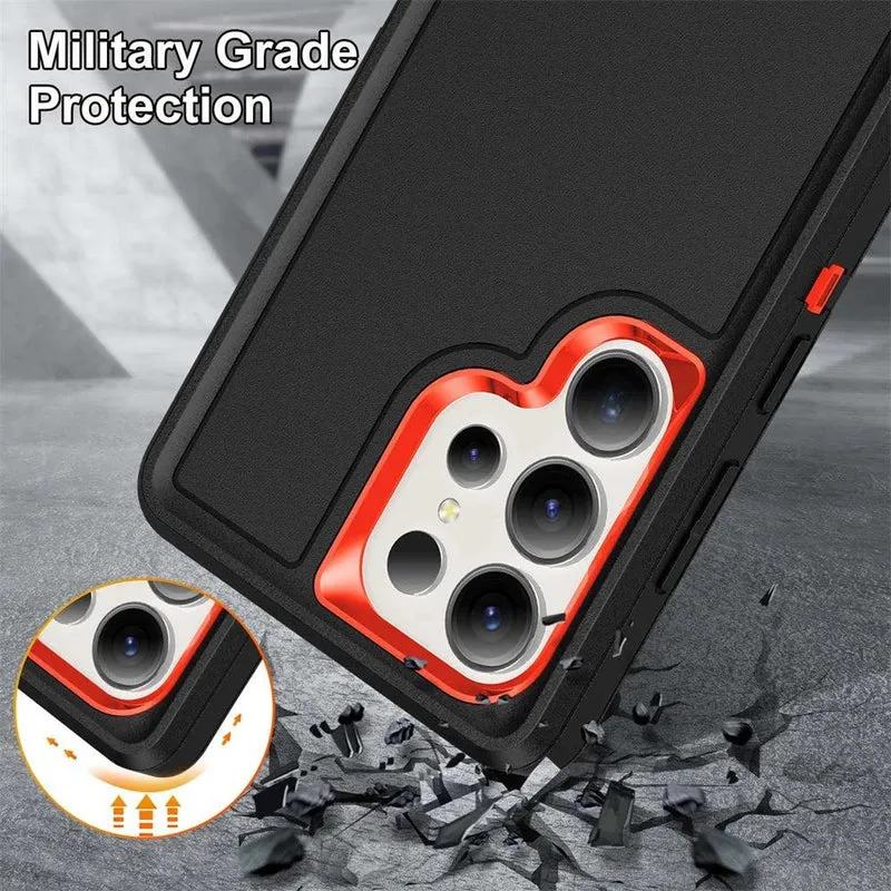 Robuuste Telefoonhoes met Standaard voor Galaxy S23-S26 - Militaire Bescherming Camera Schokbestendig | Sansoti