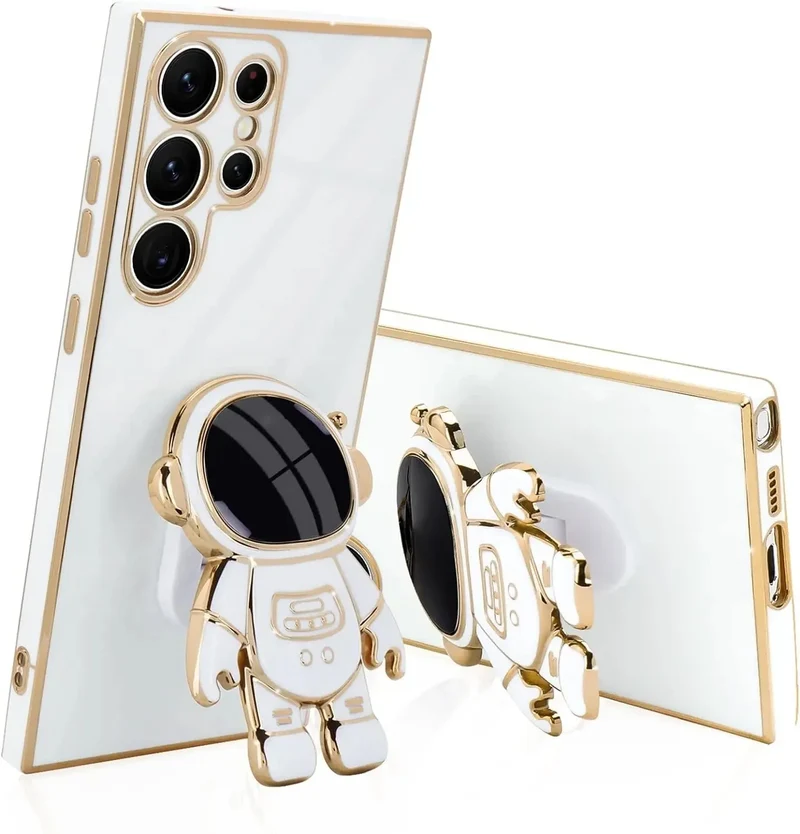 Telefoonhoesje met Astronaut Standaard voor Samsung Galaxy - TPU Beschermhoes met Universele Standaard | Sansoti