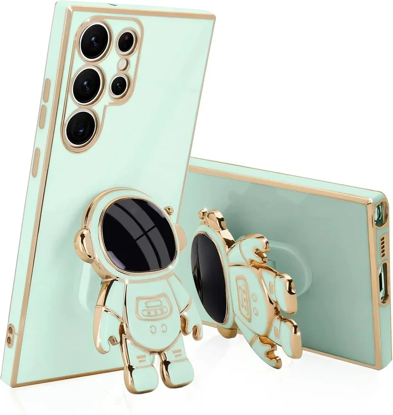 Telefoonhoesje met Astronaut Standaard voor Samsung Galaxy - TPU Beschermhoes met Universele Standaard | Sansoti