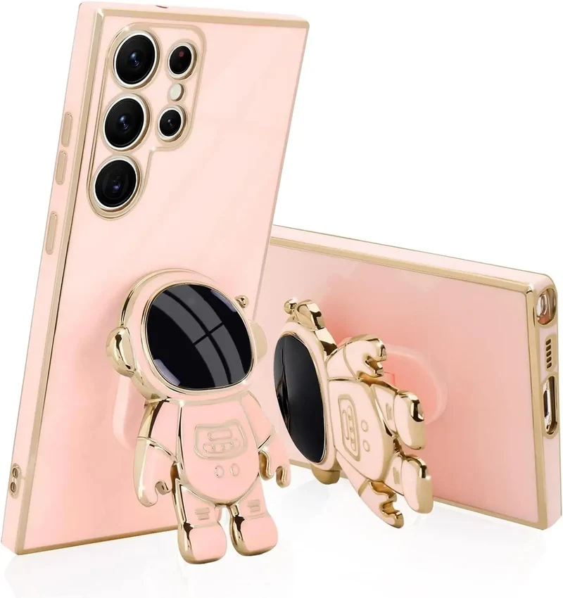 Telefoonhoesje met Astronaut Standaard voor Samsung Galaxy - TPU Beschermhoes met Universele Standaard | Sansoti