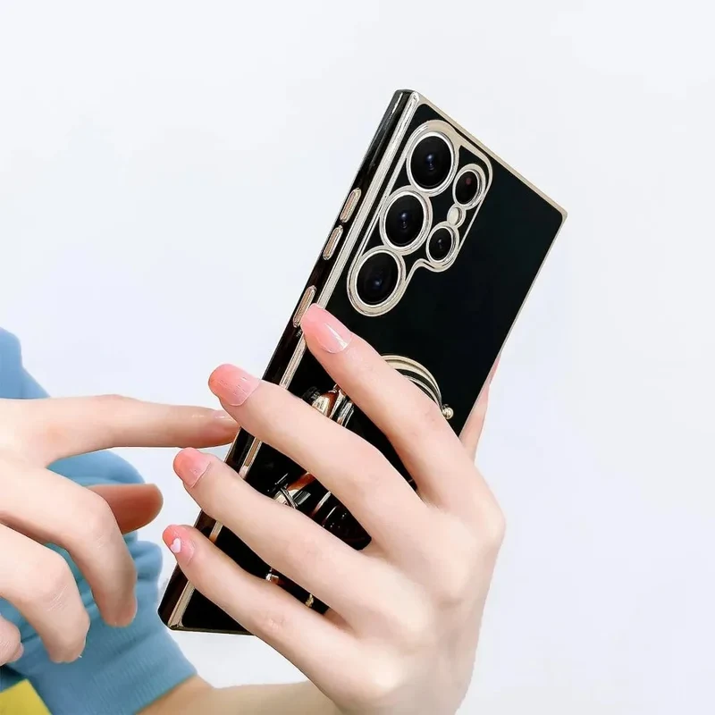 Telefoonhoesje met Astronaut Standaard voor Samsung Galaxy - TPU Beschermhoes met Universele Standaard | Sansoti