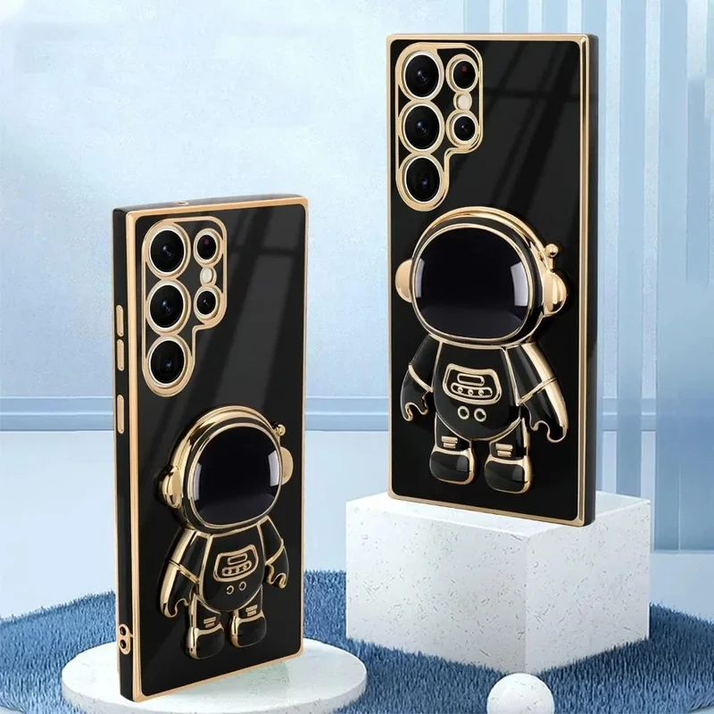 Telefoonhoesje met Astronaut Standaard voor Samsung Galaxy - TPU Beschermhoes met Universele Standaard | Sansoti