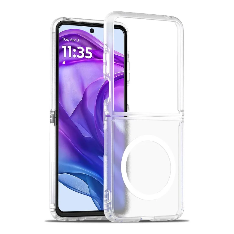 Magnetische Hardcase Mat voor Opvouwbare Smartphone Zwart Blauw Paars Groen Grijs Roze Anti-Vingerafdruk | Sansoti