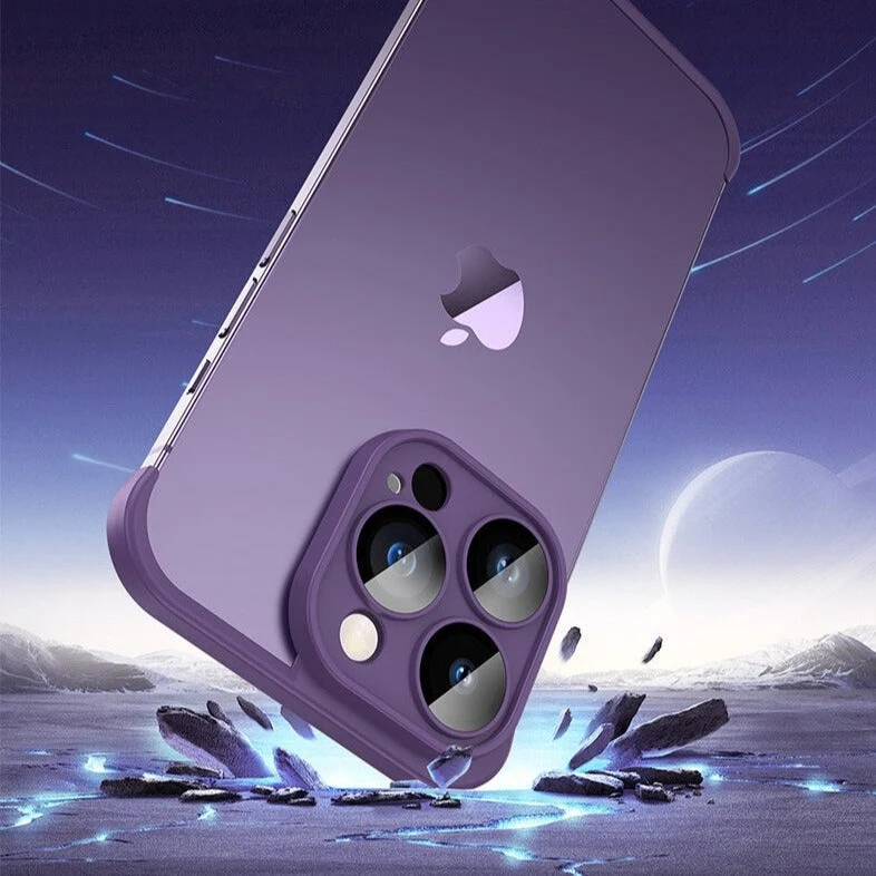 Minimalistische iPhone Beschermframes Boven Onder Camera Metaal Siliconen 6 Kleuren Draadloos Laden Stijlvol | Sansoti