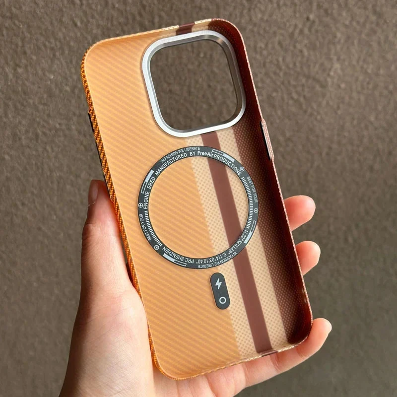 Telefoonhoesje met Carbon Fiber Textuur voor iPhone 12 tot 17 Schokbestendig Mat Design Beschermhoes | Sansoti