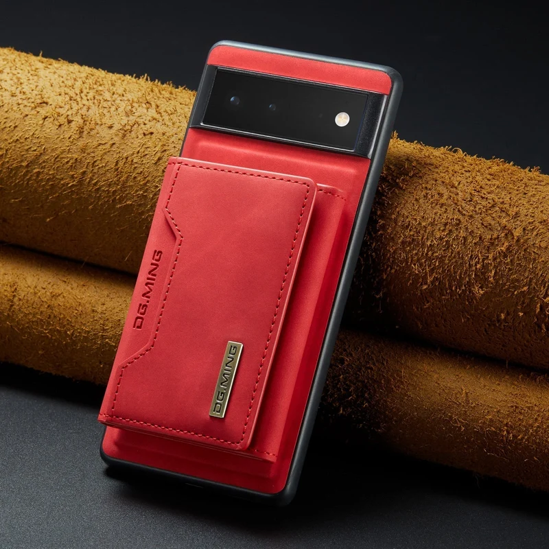 Afneembare Lederen Portemonnee Hoes Google Pixel Magnetisch met Kaartslots Bruin Zwart Smartphone Accessoire | Sansoti