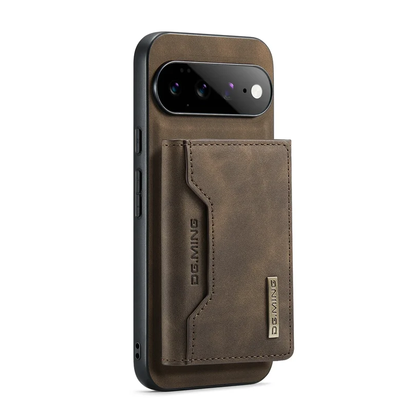 Afneembare Lederen Portemonnee Hoes Google Pixel Magnetisch met Kaartslots Bruin Zwart Smartphone Accessoire | Sansoti