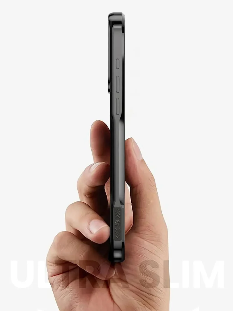 Transparante iPhone Hoes met Titanium Afwerking Draadloos Laden Compatibel Modellen 12 13 14 15 16 17 | Sansoti