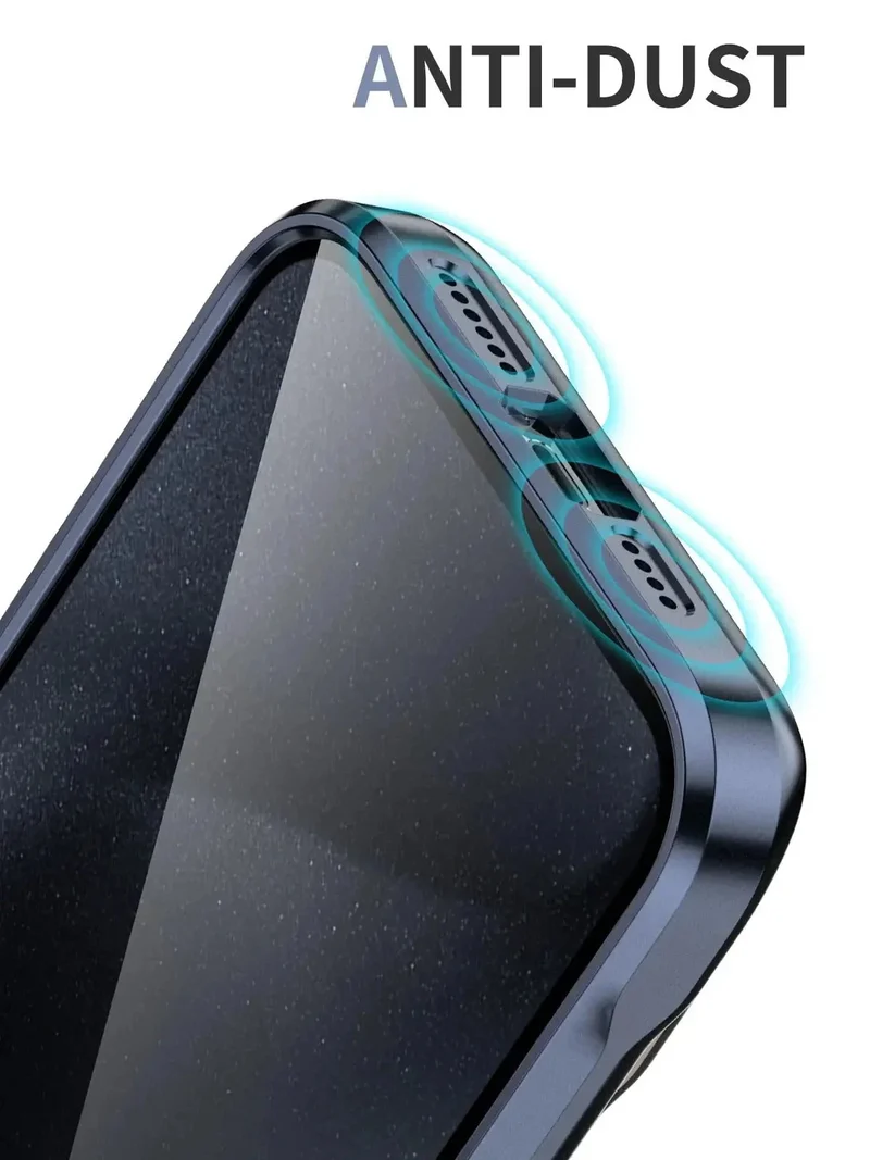 Transparante iPhone Hoes met Titanium Afwerking Draadloos Laden Compatibel Modellen 12 13 14 15 16 17 | Sansoti