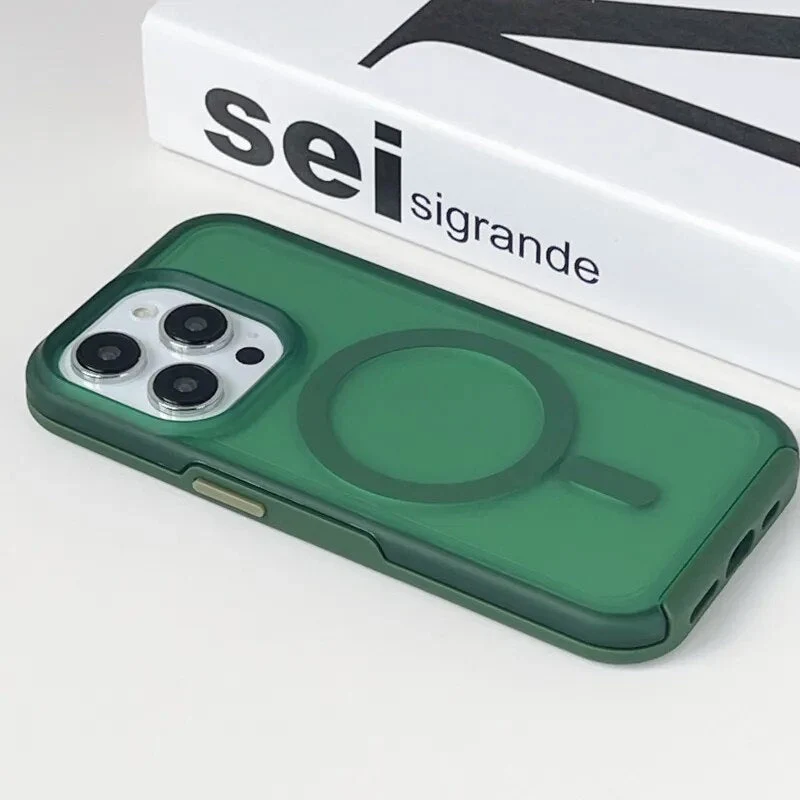 Prismatische Telefoonhoes met Draadloos Opladen iPhone 14 15 16 Pro Max Transparante Beschermhoes Shockproof | Sansoti