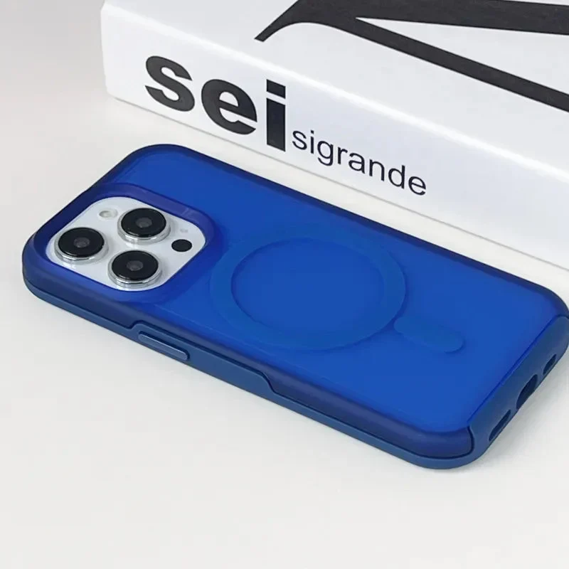 Prismatische Telefoonhoes met Draadloos Opladen iPhone 14 15 16 Pro Max Transparante Beschermhoes Shockproof | Sansoti