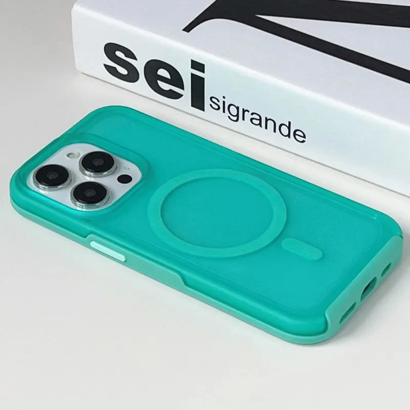 Prismatische Telefoonhoes met Draadloos Opladen iPhone 14 15 16 Pro Max Transparante Beschermhoes Shockproof | Sansoti
