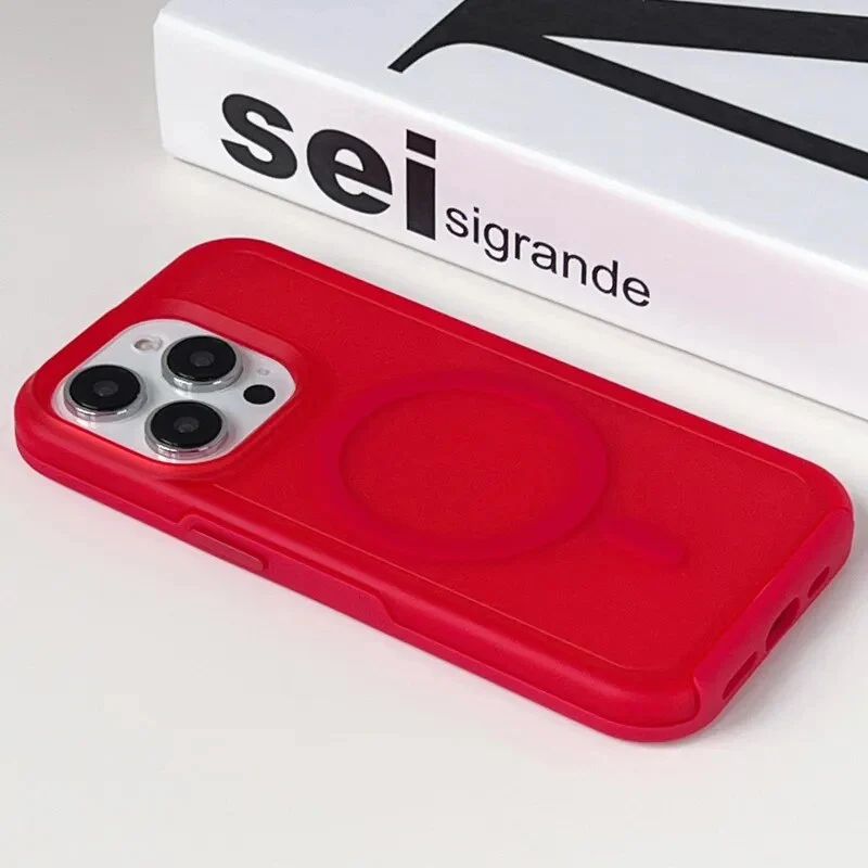Prismatische Telefoonhoes met Draadloos Opladen iPhone 14 15 16 Pro Max Transparante Beschermhoes Shockproof | Sansoti