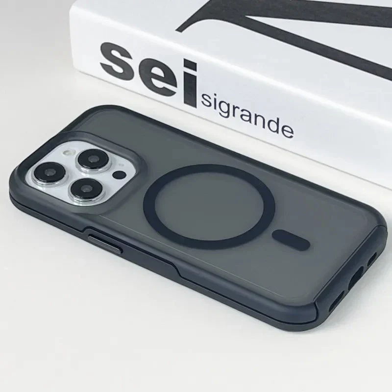 Prismatische Telefoonhoes met Draadloos Opladen iPhone 14 15 16 Pro Max Transparante Beschermhoes Shockproof | Sansoti