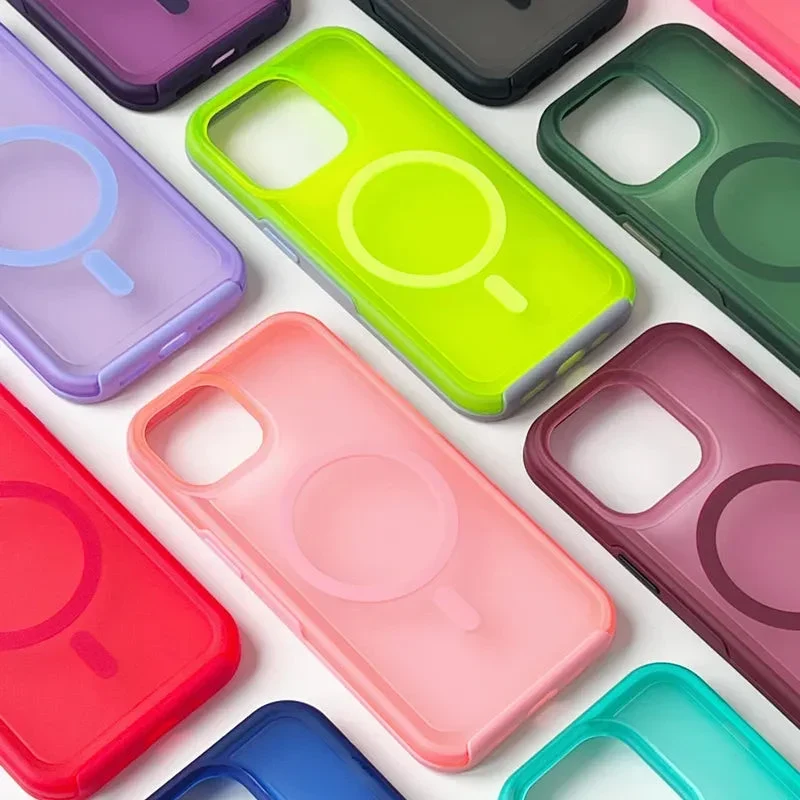 Prismatische Telefoonhoes met Draadloos Opladen iPhone 14 15 16 Pro Max Transparante Beschermhoes Shockproof | Sansoti