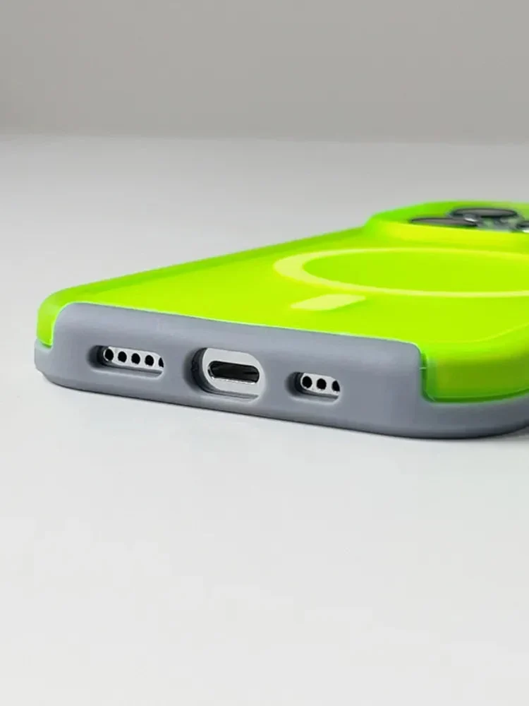 Prismatische Telefoonhoes met Draadloos Opladen iPhone 14 15 16 Pro Max Transparante Beschermhoes Shockproof | Sansoti