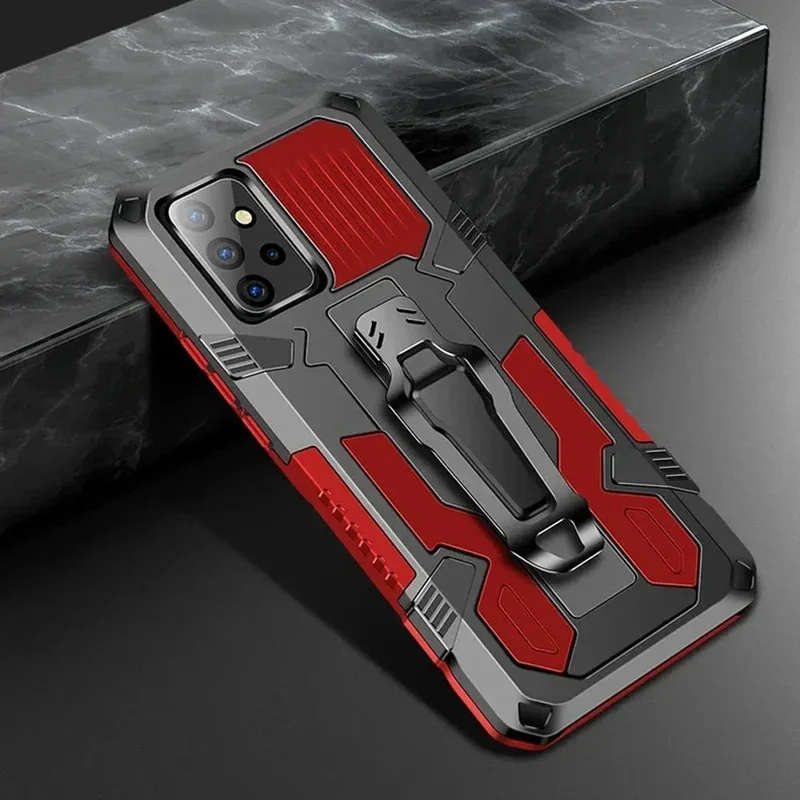 Robuuste Telefoonhoes met Clip voor Samsung Galaxy – Schokbestendig Hard PC TPU Anti-Vingerafdruk Bescherming | Sansoti