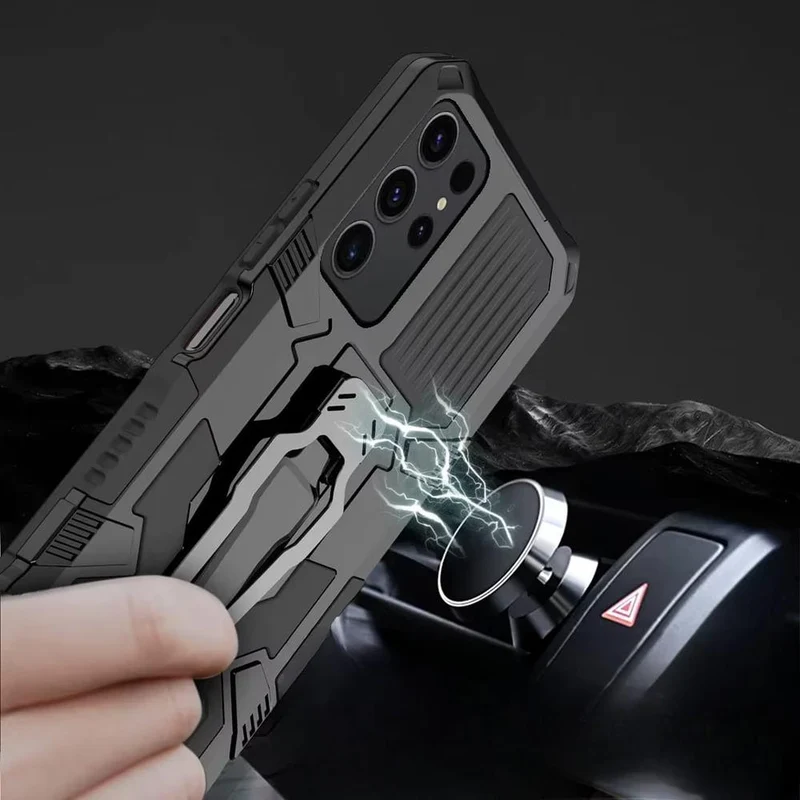 Robuuste Telefoonhoes met Clip voor Samsung Galaxy – Schokbestendig Hard PC TPU Anti-Vingerafdruk Bescherming | Sansoti