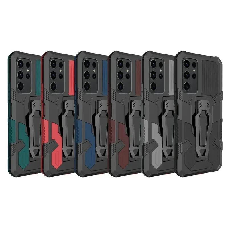 Robuuste Telefoonhoes met Clip voor Samsung Galaxy – Schokbestendig Hard PC TPU Anti-Vingerafdruk Bescherming | Sansoti