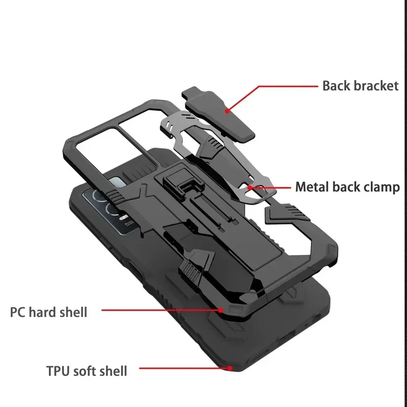 Robuuste Telefoonhoes met Clip voor Samsung Galaxy – Schokbestendig Hard PC TPU Anti-Vingerafdruk Bescherming | Sansoti