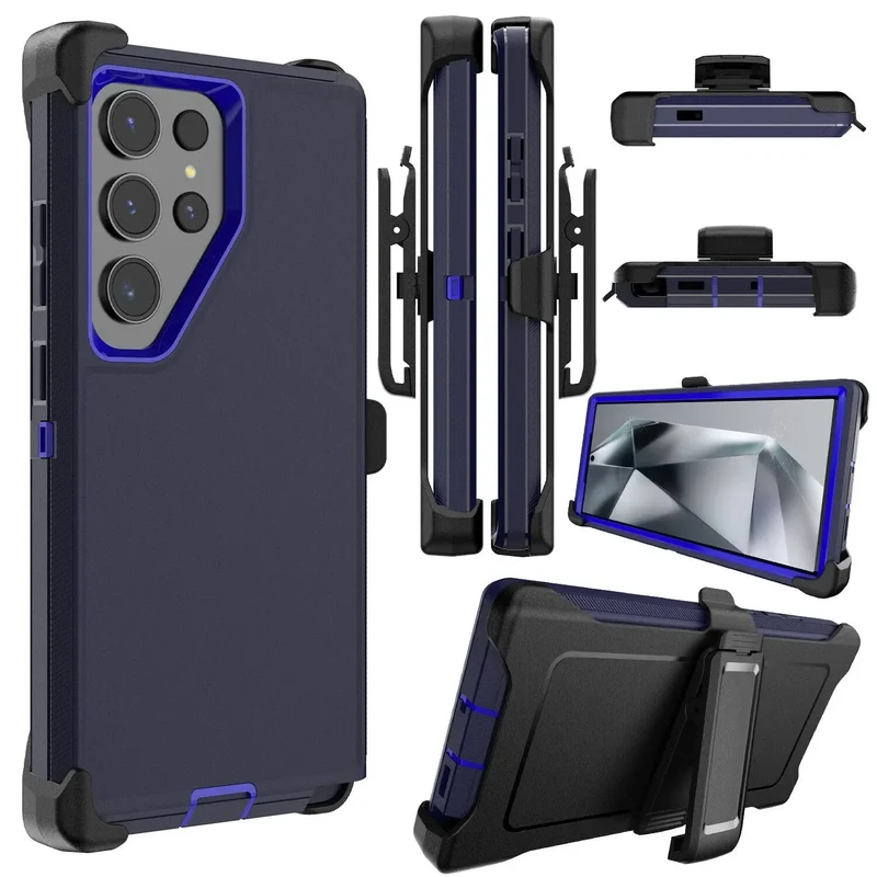 Robuuste Telefoonhoes met Clip voor Samsung Galaxy – Schokbestendig Hard PC TPU Anti-Vingerafdruk Bescherming | Sansoti