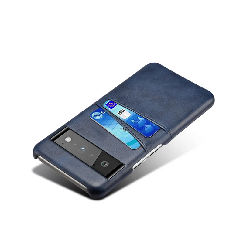 Smartphone Wallet Hoesje met Dubbele Kaartslots voor Google Pixel Modellen Leer-Look PU Beschermhoes Pasjeshouder | Sansoti