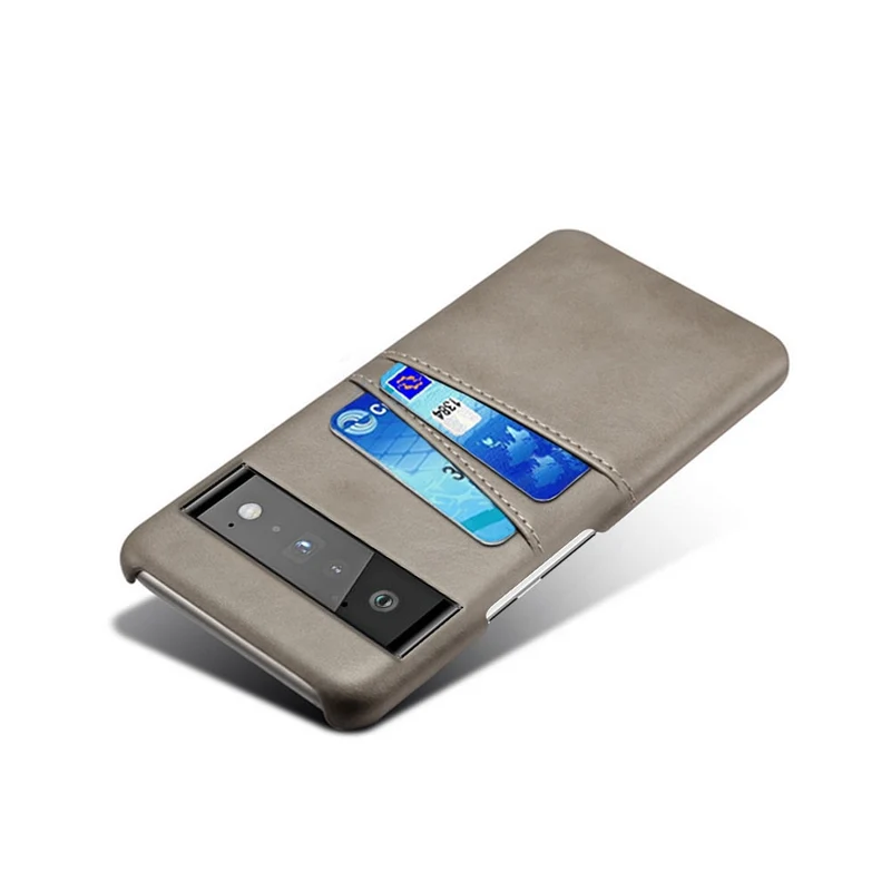 Smartphone Wallet Hoesje met Dubbele Kaartslots voor Google Pixel Modellen Leer-Look PU Beschermhoes Pasjeshouder | Sansoti