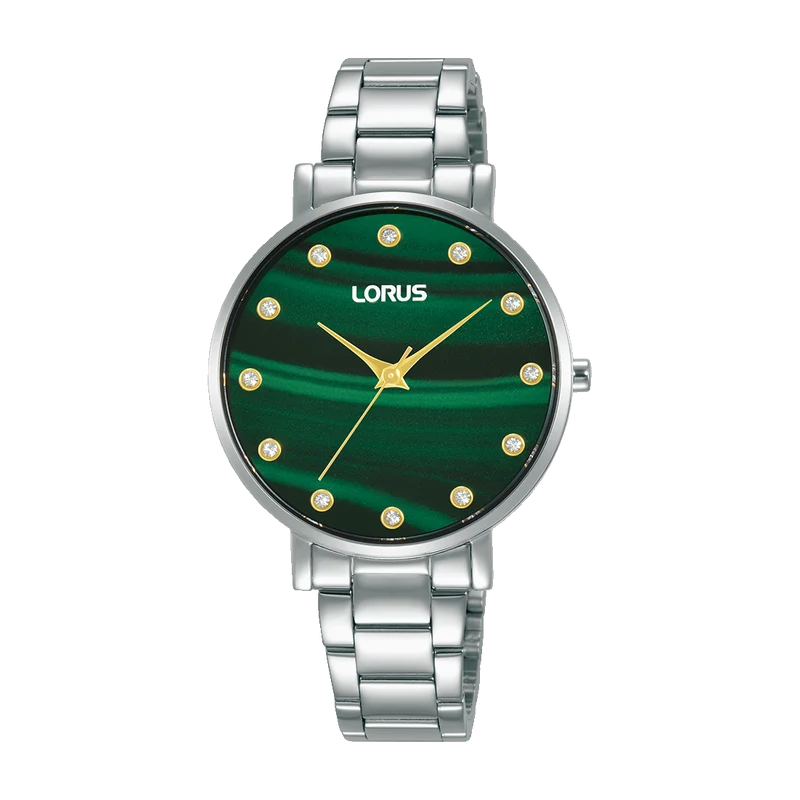 Lorus RG229VX9 Damen Armbanduhr Dunkelgrün • Mineralglas • Edelstahlgehäuse