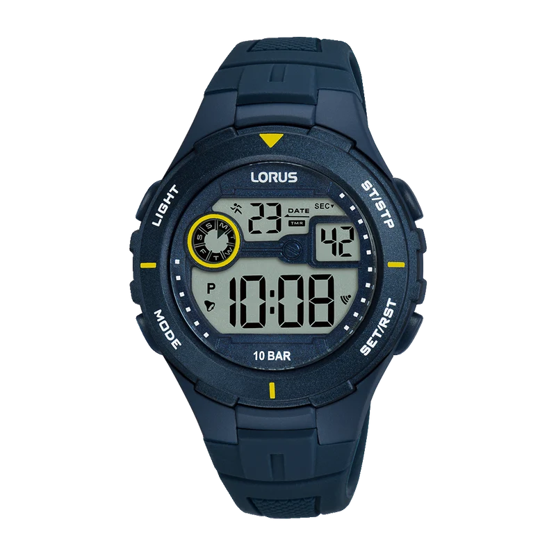 Lorus Young R2383PX9 Herrenuhr • Digitale Zeitanzeige • 10 BAR Wasserdicht