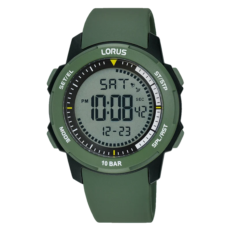Lorus R2377PX9 Herren Digitaluhr Chronograph • 13 Funktionen • 10 bar wasserdicht