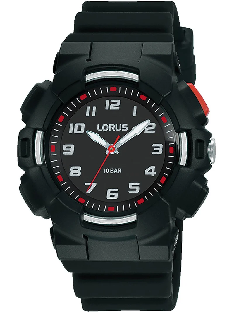 Lorus R2347NX9 Kinderuhr Schwarz • Leuchtzeiger • 10 ATM