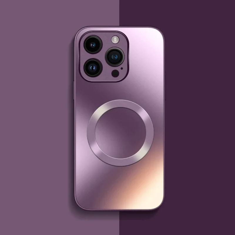 Magnetische Hoesje iPhone 11-17 Matt Antislip Camerabescherming Stootvast Beschermend Dagelijks Gebruik | Sansoti