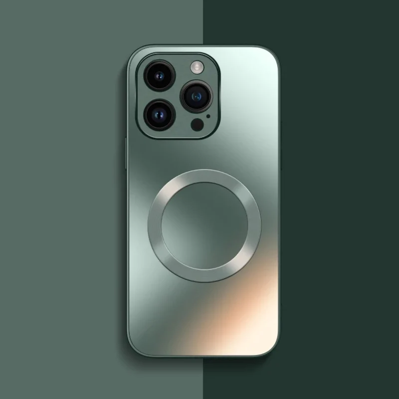 Magnetische Hoesje iPhone 11-17 Matt Antislip Camerabescherming Stootvast Beschermend Dagelijks Gebruik | Sansoti