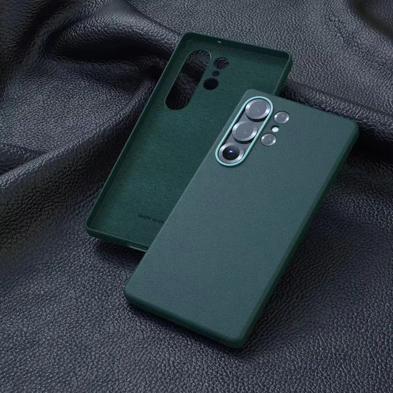 Lederen Telefoonhoesje Premium Bescherming met Verhoogde Rand voor Camera en Scherm Stijlvol Duurzaam | Sansoti
