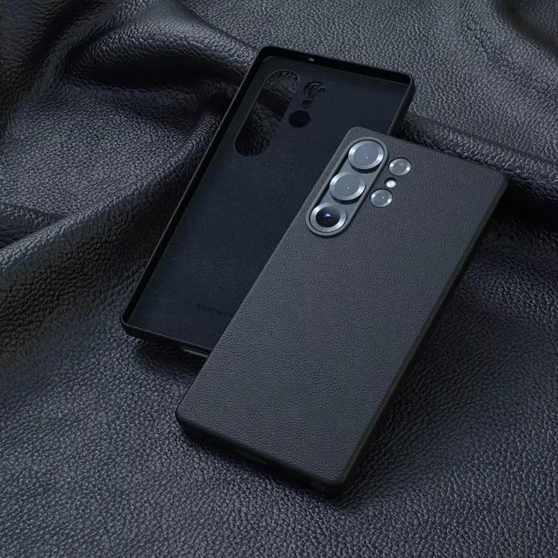 Lederen Telefoonhoesje Premium Bescherming met Verhoogde Rand voor Camera en Scherm Stijlvol Duurzaam | Sansoti