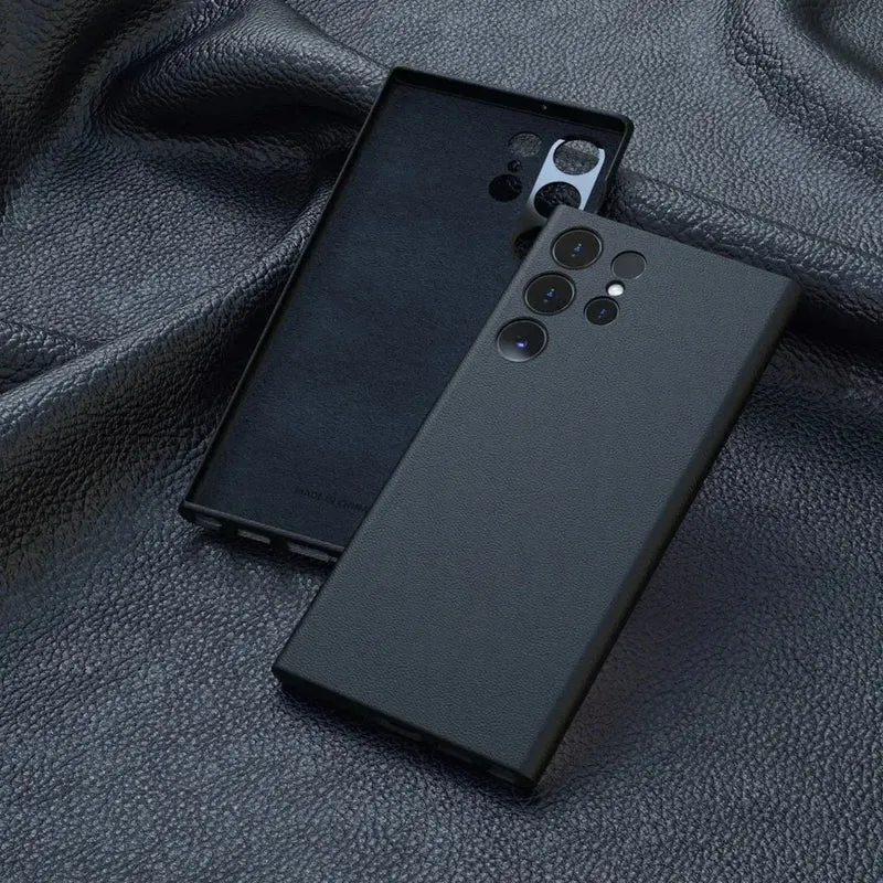 Lederen Telefoonhoesje Premium Bescherming met Verhoogde Rand voor Camera en Scherm Stijlvol Duurzaam | Sansoti