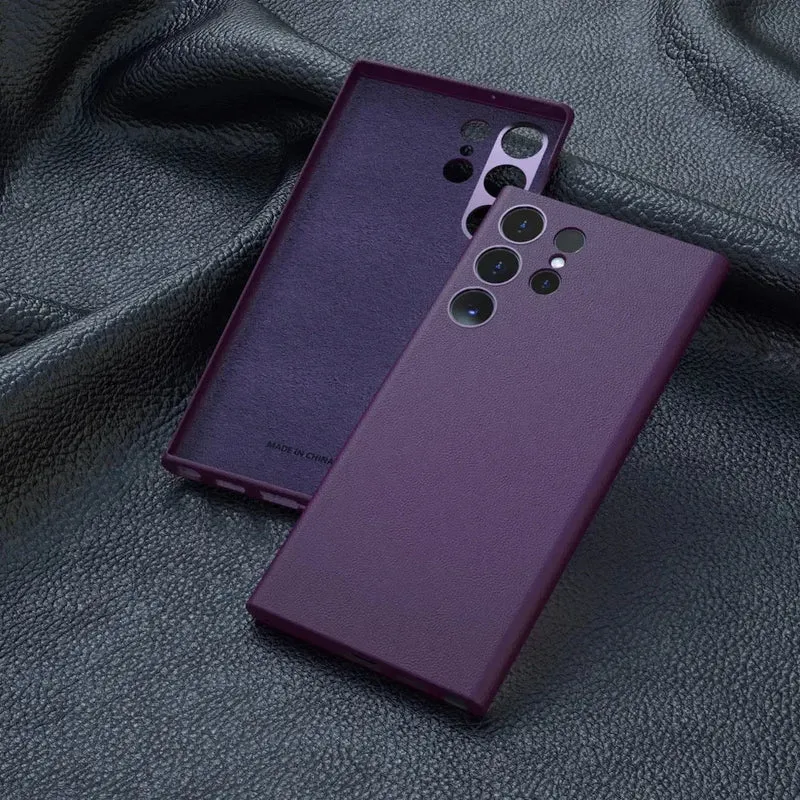Lederen Telefoonhoesje Premium Bescherming met Verhoogde Rand voor Camera en Scherm Stijlvol Duurzaam | Sansoti