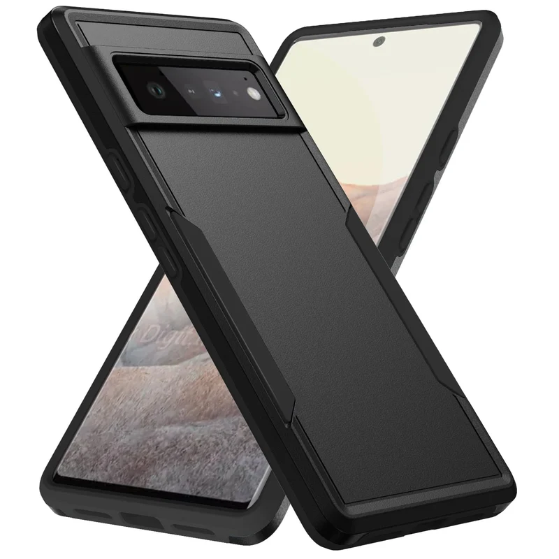 Versterkte Beschermhoes Google Pixel Schokbestendig Draadloos Laden Antislip Grip Hoogwaardig Telefoonhoesje | Sansoti