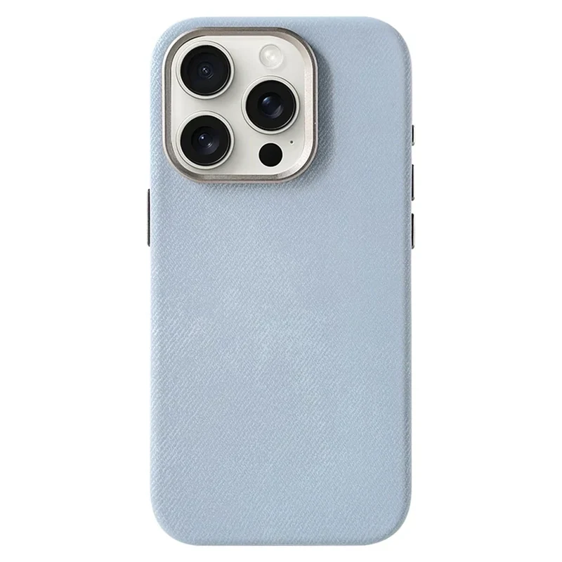 Polyester iPhone Hoesje met Denim-Look voor 13 tot 17 Draadloos Laden Compatibel Stevige Bescherming | Sansoti