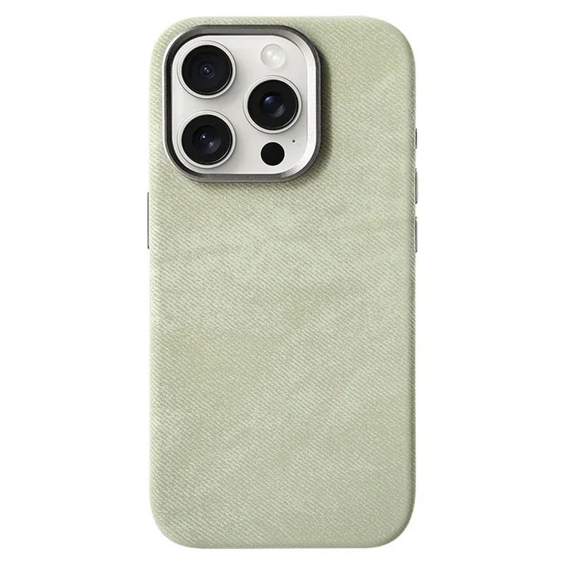 Polyester iPhone Hoesje met Denim-Look voor 13 tot 17 Draadloos Laden Compatibel Stevige Bescherming | Sansoti