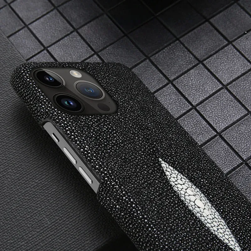 Roggenhuiden iPhone Hoesje Echt Leer Schokbestendig Bescherming Luxe Design 11 tot 17 Pro Max Air Models | Sansoti