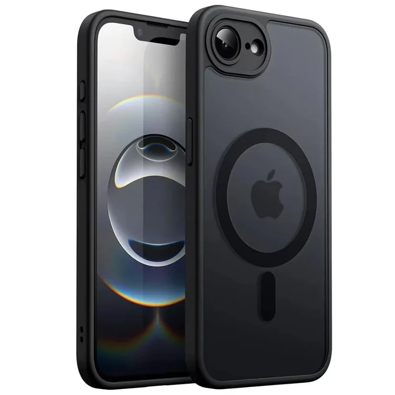 Schokbestendige Telefoonhoes iPhone 16E Siliconen TPU Beschermhoesje met Knoppen Valbeveiliging Ultradun | Sansoti