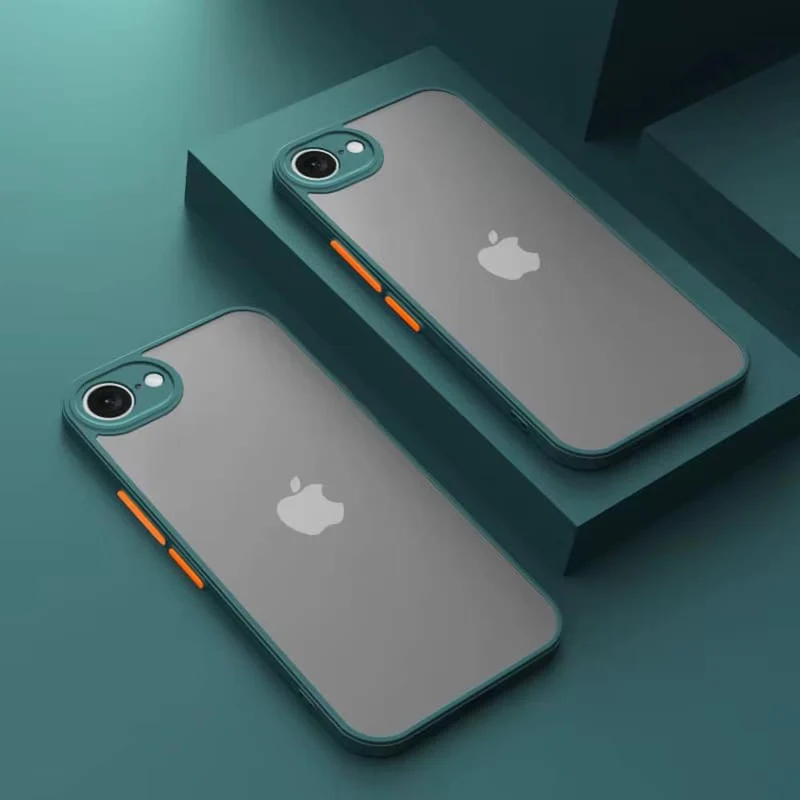 Schokbestendige Telefoonhoes iPhone 16E Siliconen TPU Beschermhoesje met Knoppen Valbeveiliging Ultradun | Sansoti