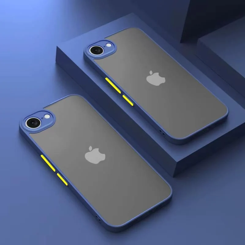 Schokbestendige Telefoonhoes iPhone 16E Siliconen TPU Beschermhoesje met Knoppen Valbeveiliging Ultradun | Sansoti
